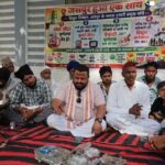 स्मार्ट मीटर के विरोध में जिपं सदस्य का धरना